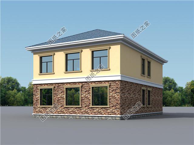 帶洗衣房的農(nóng)村二層樓房圖，性價(jià)比高不說，父母孩子都喜歡的戶型