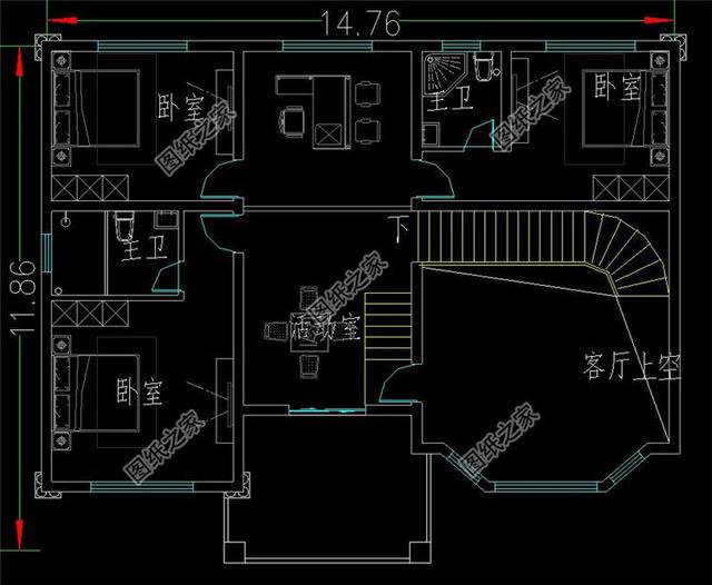 12×14農(nóng)村二層樓房效果圖以及戶型圖，你會建這么高逼格的別墅嗎？