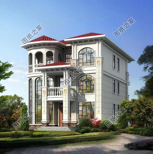 六款農(nóng)村自建三層樓效果圖，都是精品，別人想不羨慕你都難呢！