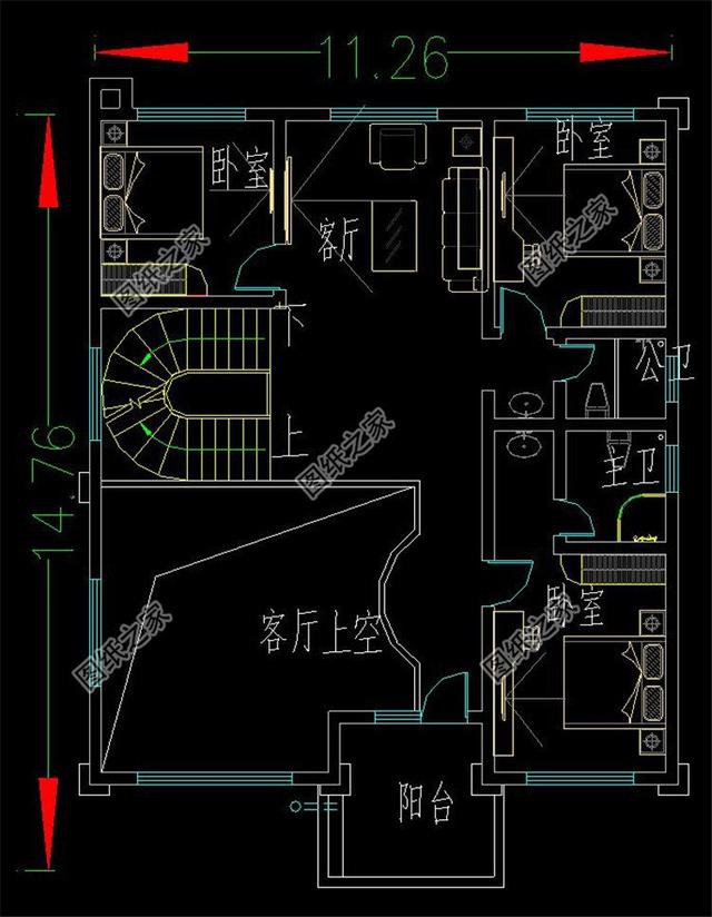 農(nóng)村別墅設(shè)計150平四層圖，大氣優(yōu)雅布局精致，值得一建