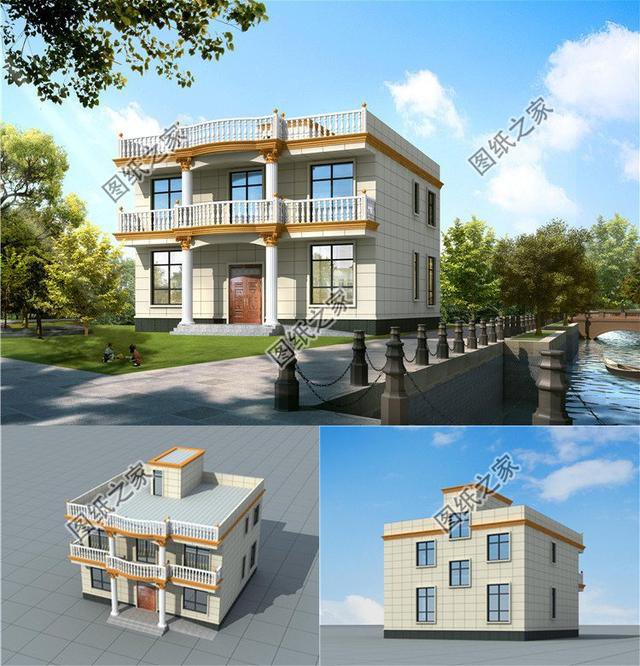 適合老家建的三十萬(wàn)左右二層樓房圖，配色清新雅致，來(lái)看看