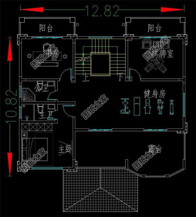 新農(nóng)村135平米三層洋樓效果圖，款式時髦，人見人愛的好戶型