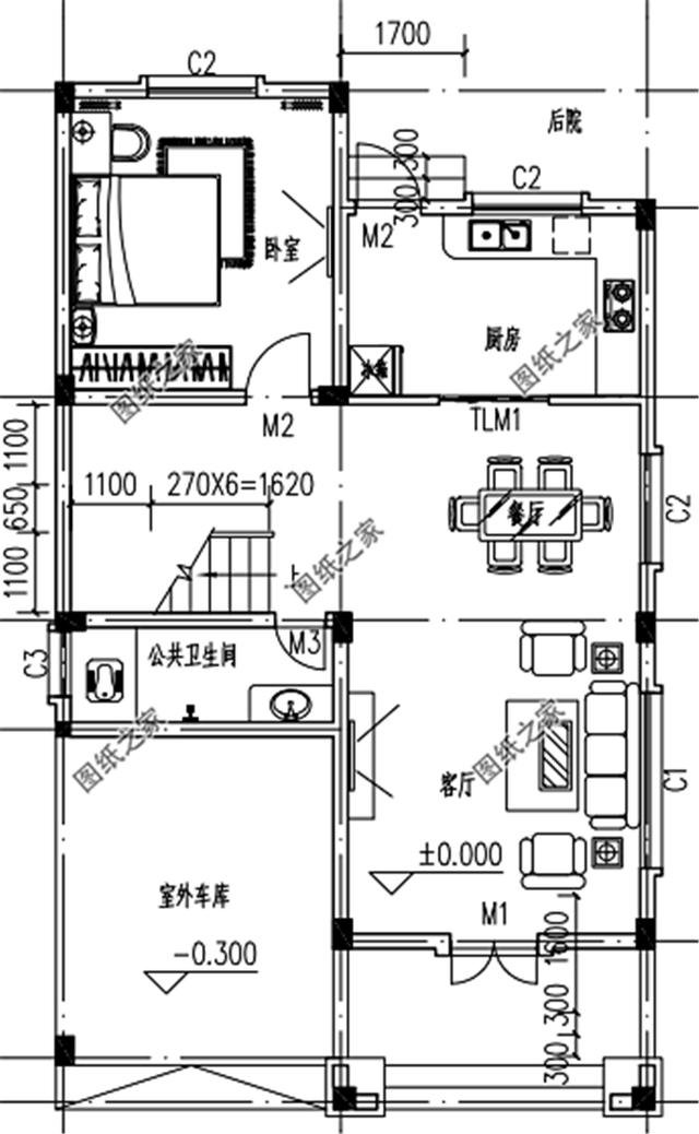 帶車庫的農村建房圖片，農村建房車庫必須有，實用大氣