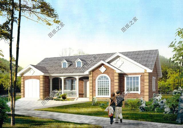 帶車庫的農村建房圖片，農村建房車庫必須有，實用大氣