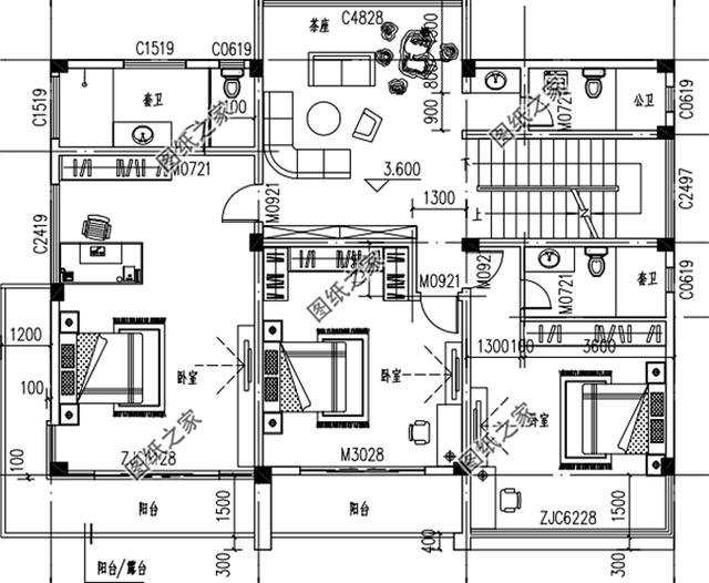 150平米左右二層別墅設(shè)計(jì)圖，農(nóng)村別墅這樣建，城市樓房一樣好看