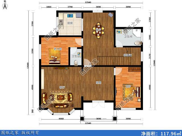 150平米左右二層別墅設(shè)計(jì)圖，農(nóng)村別墅這樣建，城市樓房一樣好看