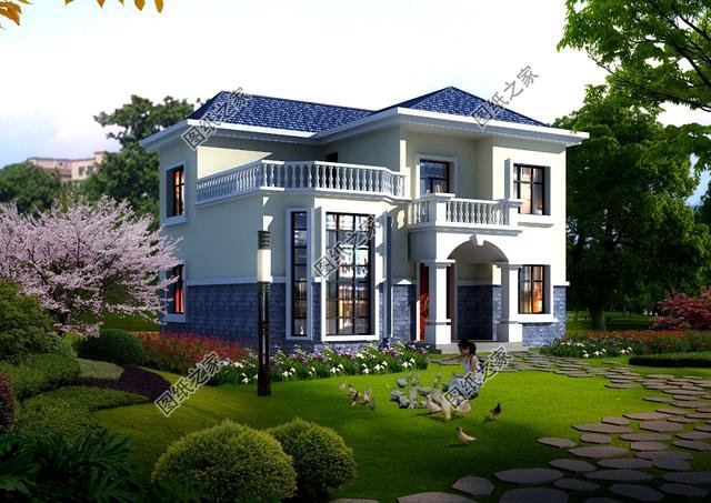 150平米左右二層別墅設(shè)計(jì)圖，農(nóng)村別墅這樣建，城市樓房一樣好看