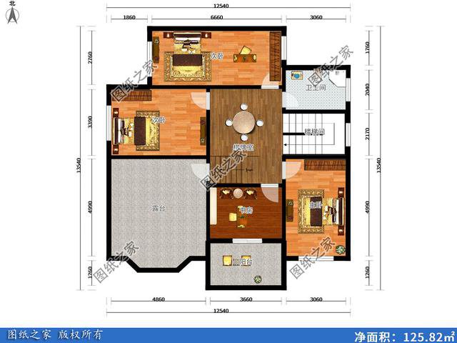 150平米左右二層別墅設(shè)計(jì)圖，農(nóng)村別墅這樣建，城市樓房一樣好看