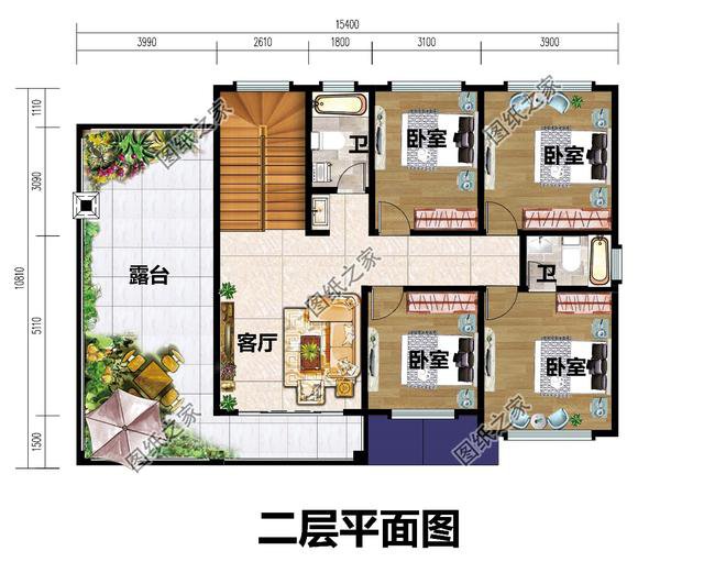 15乘10米房屋設(shè)計圖，有全套施工圖，路過千萬別錯過