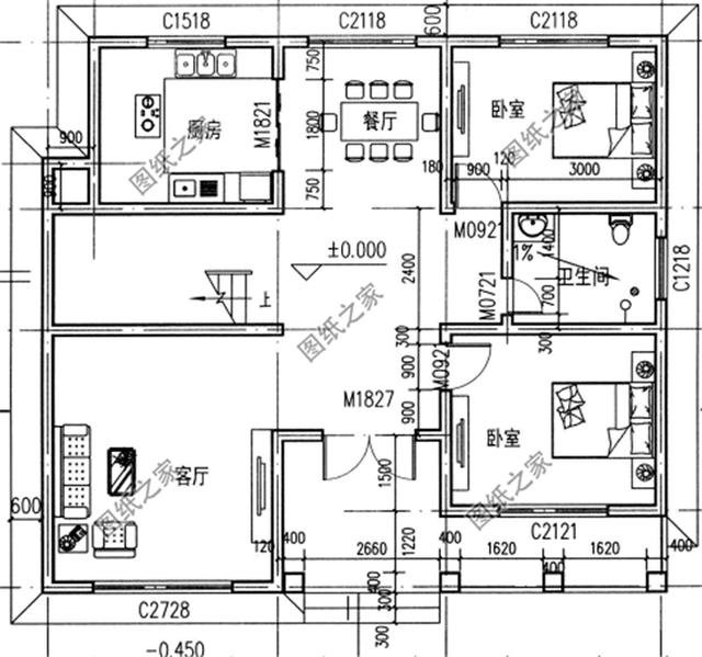農(nóng)村三間二層房子設(shè)計圖及效果圖，簡單耐看，住著舒適