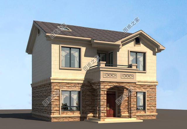 農(nóng)村三間二層房子設(shè)計圖及效果圖，簡單耐看，住著舒適