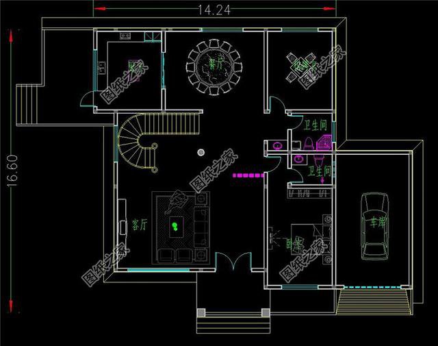 三層復(fù)式別墅戶(hù)型圖，農(nóng)村經(jīng)典戶(hù)型，全家老小都喜歡