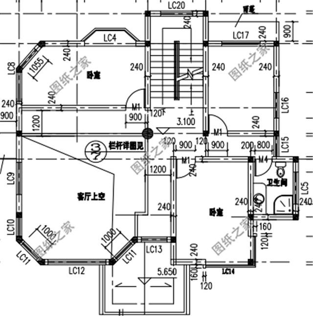 三層復(fù)式別墅戶(hù)型圖，農(nóng)村經(jīng)典戶(hù)型，全家老小都喜歡