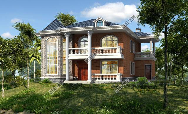 農(nóng)村建房設(shè)計效果圖，簡單大方，父母住在里面都樂呵呵