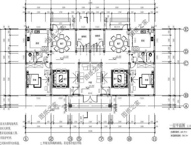 復(fù)式雙拼別墅設(shè)計圖，適合兄弟倆的房子，羨慕不來的大氣