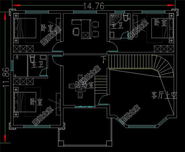 農(nóng)村帶地下室二層樓房設(shè)計(jì)圖，非常上檔次，一點(diǎn)不輸給高層