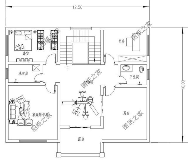 三層自建樓房帶地下室設(shè)計(jì)圖，造價(jià)不高，建一棟在村里相當(dāng)氣派