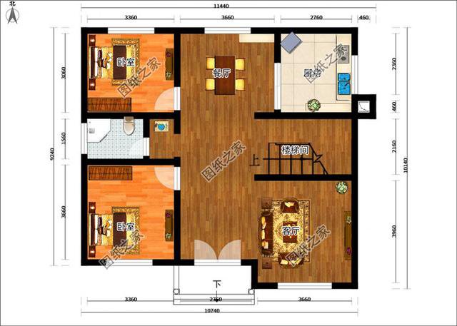 占地100平二層房屋設(shè)計(jì)圖，占地雖小，但是住著舒適又安心