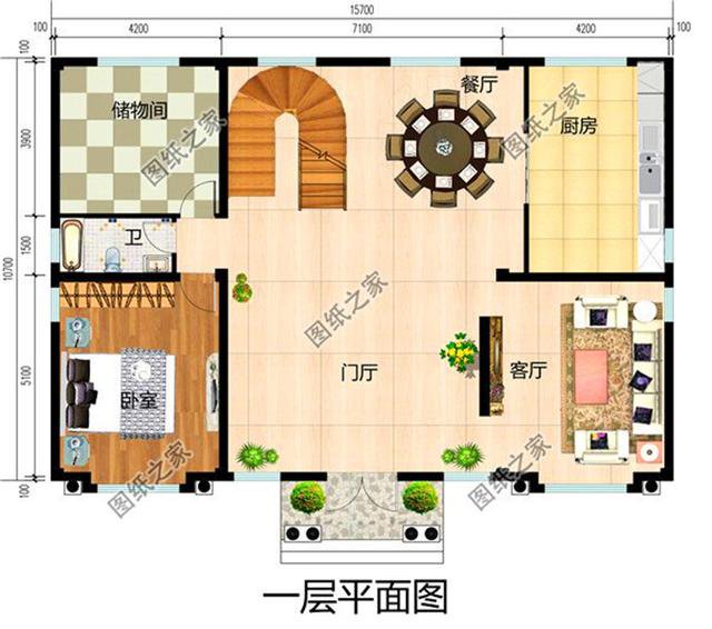 15乘10米房屋設(shè)計圖，在農(nóng)村蓋這樣的房子夠住還省錢，就是好！