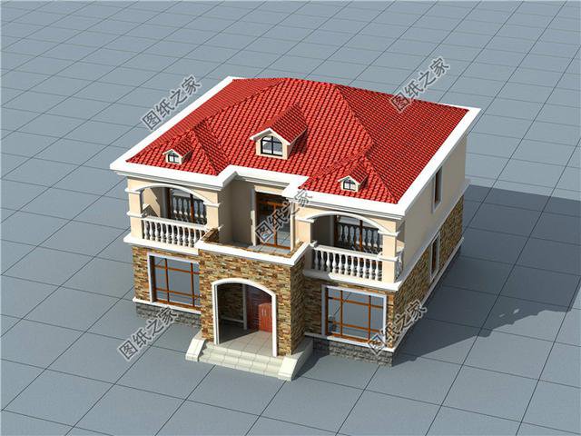 農(nóng)村三間兩層間戶型圖，看了這么多三層別墅，還是覺得這三款更精致