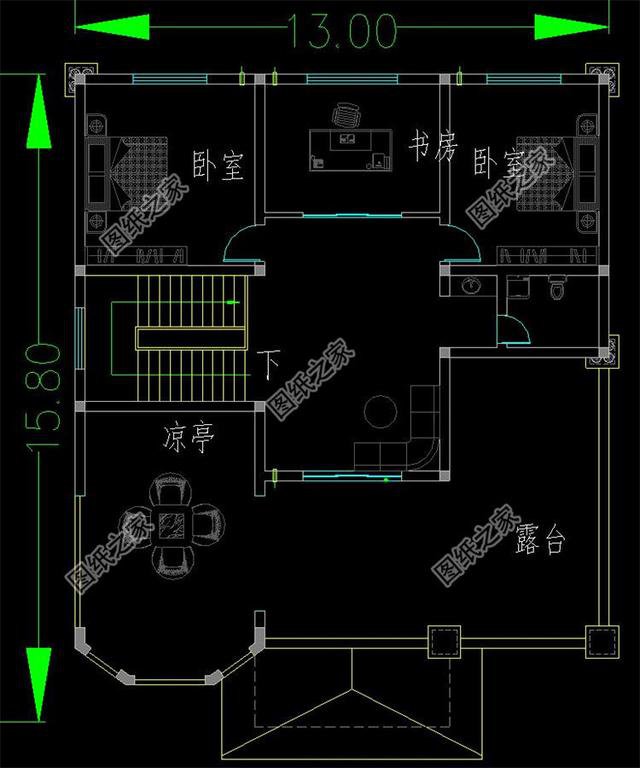 農(nóng)村三層半自建房設(shè)計圖紙，戶型大氣房間多，大家庭朋友可以參考
