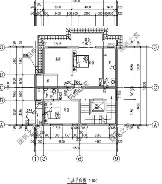農(nóng)村三層半自建房設(shè)計圖紙，戶型大氣房間多，大家庭朋友可以參考