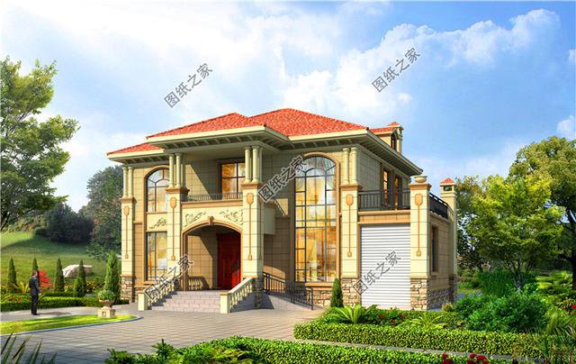 三款帶車庫二層樓房設計圖，造價不超過30萬，這房子你喜歡嗎