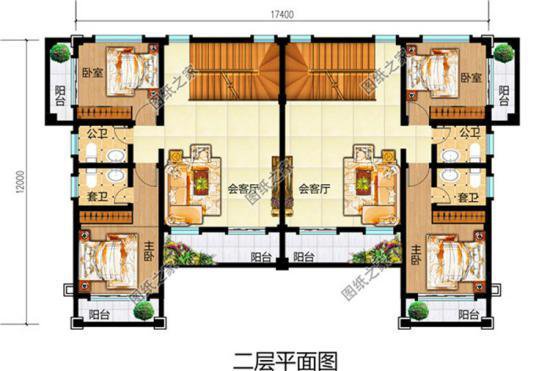 兄弟三層雙拼別墅設(shè)計(jì)圖，哥倆在村里建上一棟那是相當(dāng)厲害了