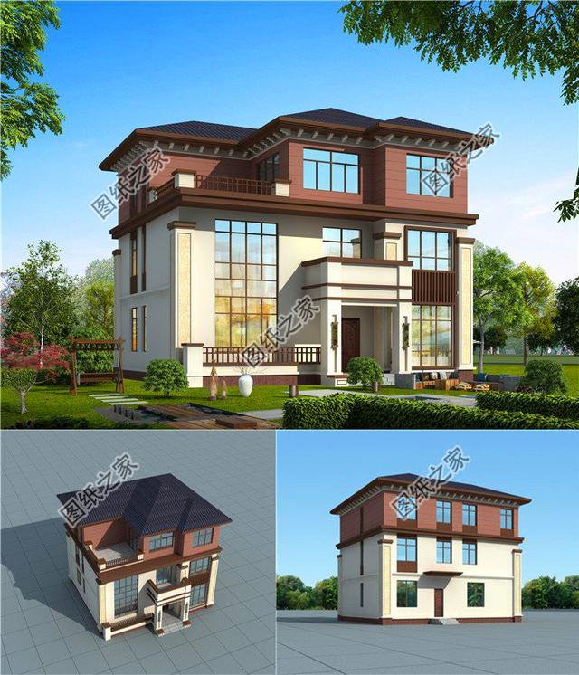 150平米三層別墅設(shè)計(jì)圖，簡(jiǎn)單大方，父母住在里面天天樂呵呵