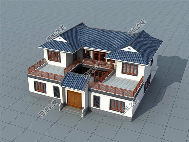 農(nóng)村四合院別墅設(shè)計(jì)圖，建房戶型千千萬，唯有四合院最合適