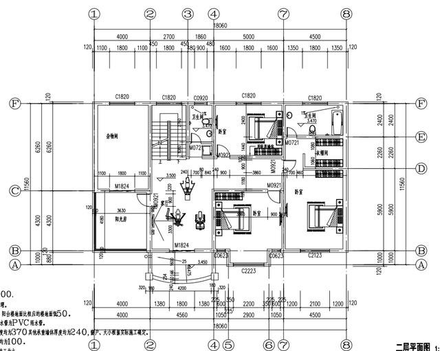 適合農(nóng)村自建的150平到180平帶車庫(kù)的二層樓，漂亮功能多，收藏不吃虧