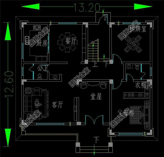 大氣農(nóng)村三層樓帶堂屋戶型，外觀既簡(jiǎn)約又有時(shí)尚感，美到說不出話
