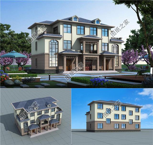 一戶占地100平米左右的連戶雙拼別墅，感情好的兄弟都開始入手了