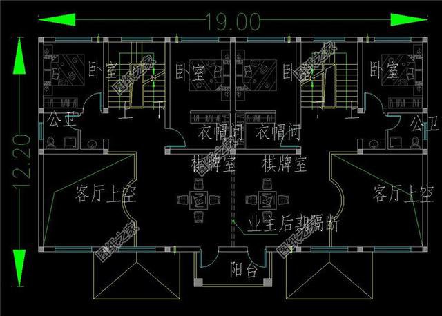 一戶占地100平米左右的連戶雙拼別墅，感情好的兄弟都開始入手了