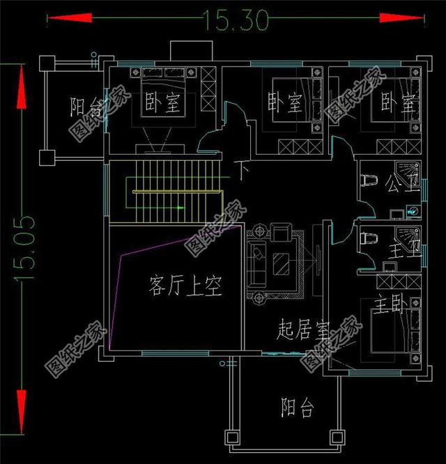 進(jìn)深14米的農(nóng)村二層房屋，適合你家宅基地的建房圖紙，大家看看吧