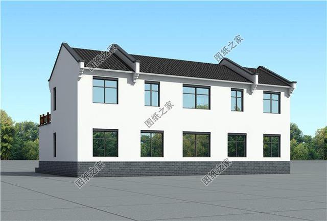 新農(nóng)村自建155平左右的二層四合院設(shè)計(jì)，第三款不規(guī)整的宅基地都能建