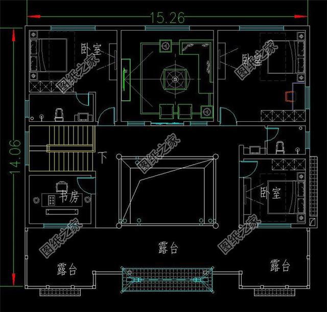 新農(nóng)村自建155平左右的二層四合院設(shè)計(jì)，第三款不規(guī)整的宅基地都能建
