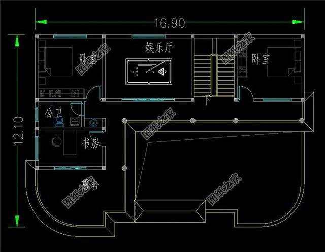 新農(nóng)村自建155平左右的二層四合院設(shè)計(jì)，第三款不規(guī)整的宅基地都能建