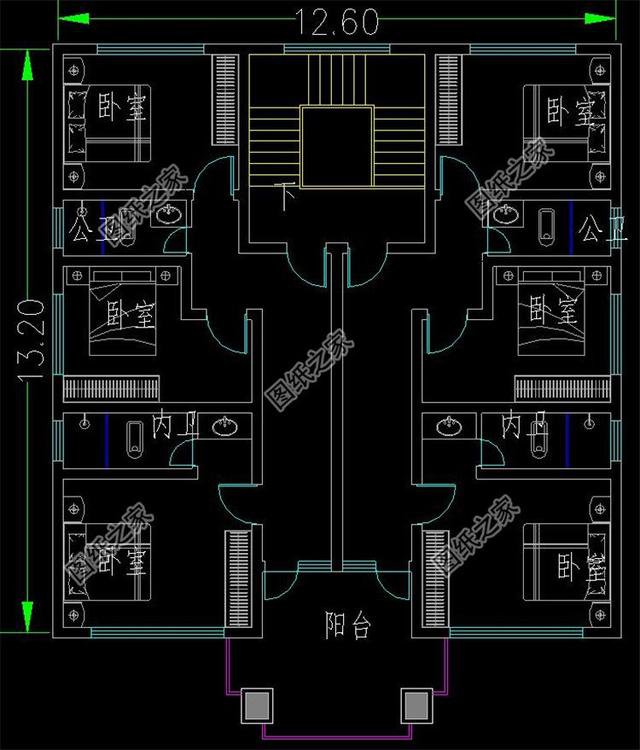 5款180平左右的農(nóng)村二層房屋圖,第四款帶洗衣房，你有沒(méi)有喜歡的？