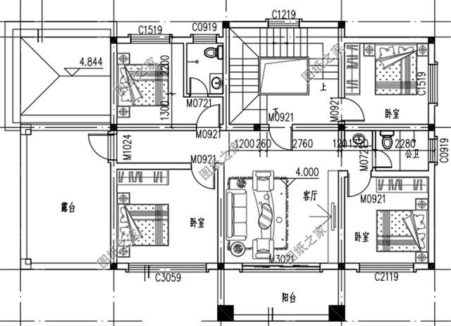 進(jìn)深11米左右農(nóng)村房屋戶型圖，沉穩(wěn)又大方，經(jīng)濟(jì)實(shí)用