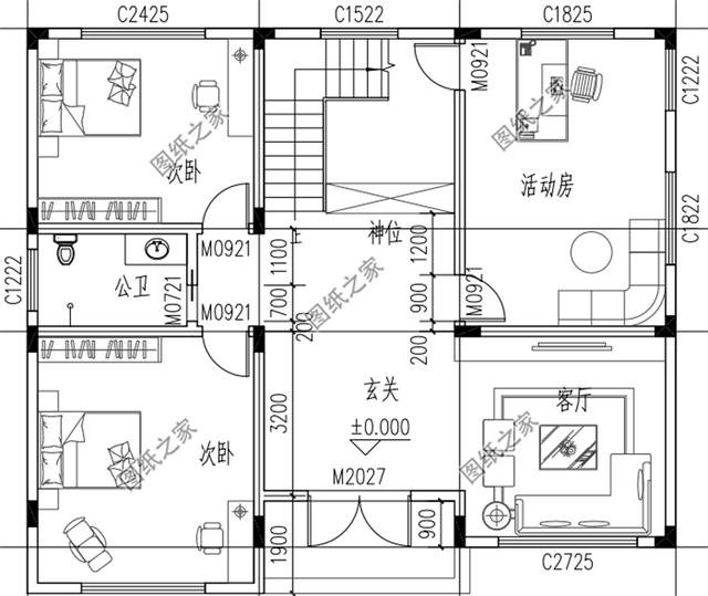 農(nóng)村二層樓房帶大露臺(tái)，功能齊全，既可以休閑又可以晾曬