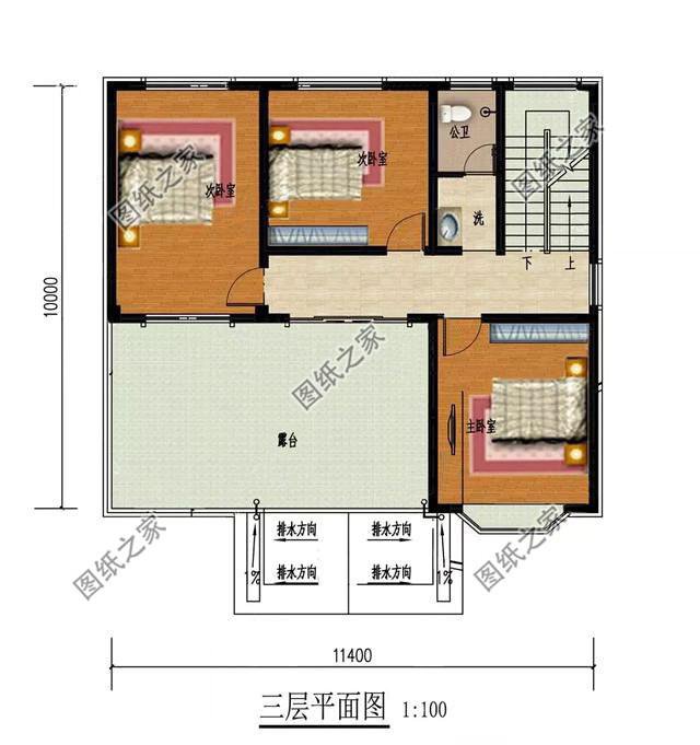 農(nóng)村三層帶羅馬柱的房屋圖片，準備在農(nóng)村建房的有福了，建房參考