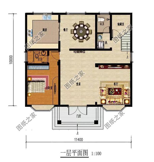 農(nóng)村三層帶羅馬柱的房屋圖片，準備在農(nóng)村建房的有福了，建房參考