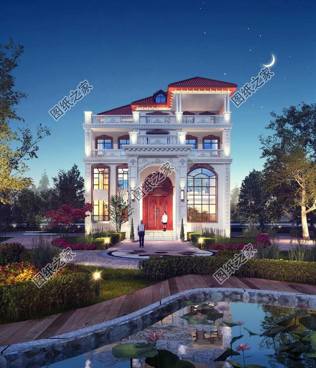 復(fù)式四層自建房戶型圖，氣派又驚艷，第一眼就喜歡上了