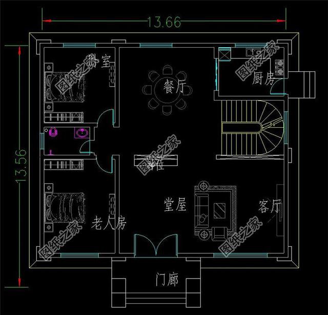 占地160平米自建房外觀圖，這樣的設(shè)計外觀戶型，又簡單又好看