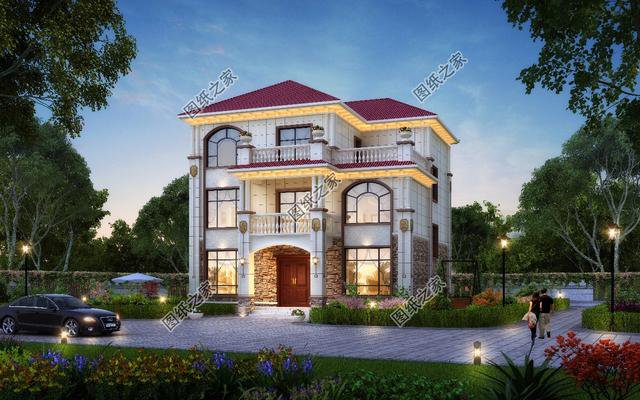 農村三層樓房磚混結構設計圖，質量安全高，房屋設計的合理