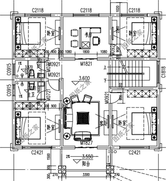 農村三層樓房磚混結構設計圖，質量安全高，房屋設計的合理
