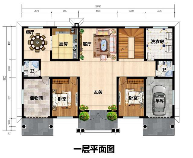 農(nóng)村帶地下室自建樓房圖片，要想建一棟房子，沒有地下室怎么行？
