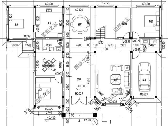 進(jìn)深14米農(nóng)村自建房戶型圖，外觀精致，舒適的布局，新房就選這樣