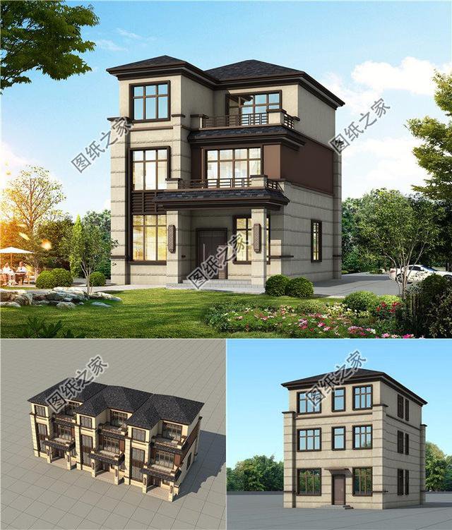 農(nóng)村小戶型自建房設(shè)計(jì)圖，第3套進(jìn)深8米，造價(jià)9萬(wàn)